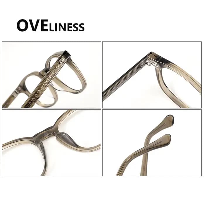 Monture de lunettes en acétate pour hommes et femmes