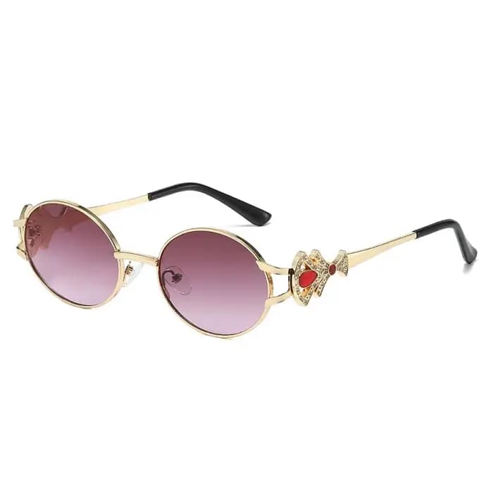 Lunettes de soleil de luxe en strass pour femmes