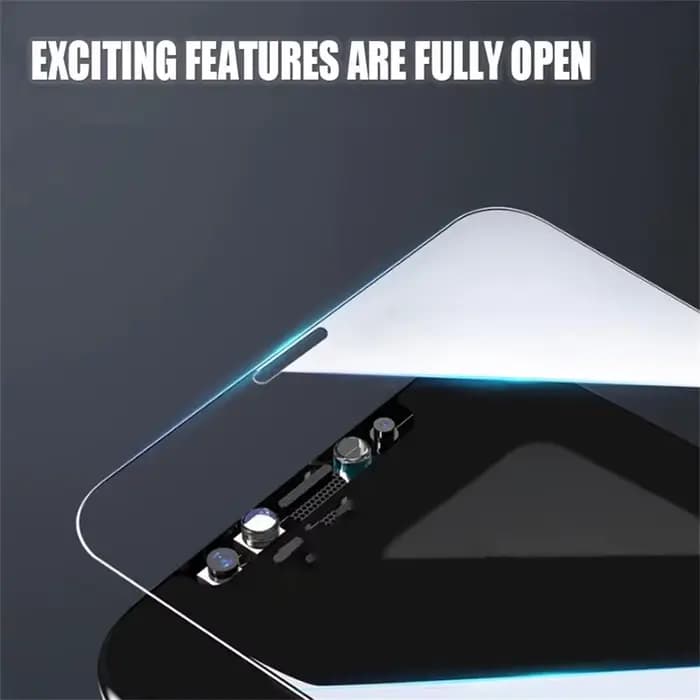 Lot de 5 protections d'écran en verre trempé pour iPhone 17, 16, 15, 14, 13, 12 Pro Max, et iPhone 12 Mini, 13 Mini, 14 Plus, 14 Pro, 16 Pro Max