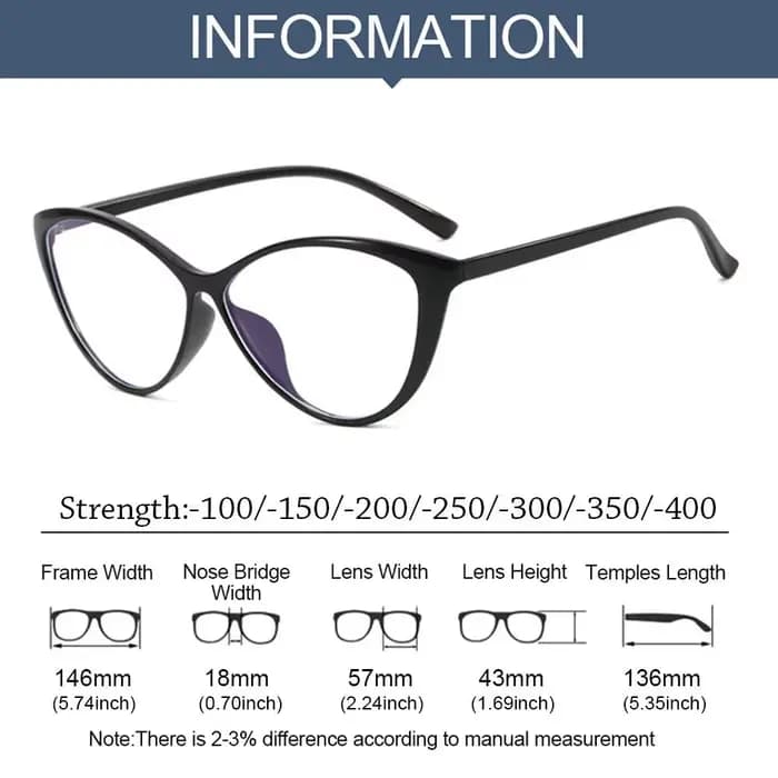 Lunettes de myopie pour femmes et hommes