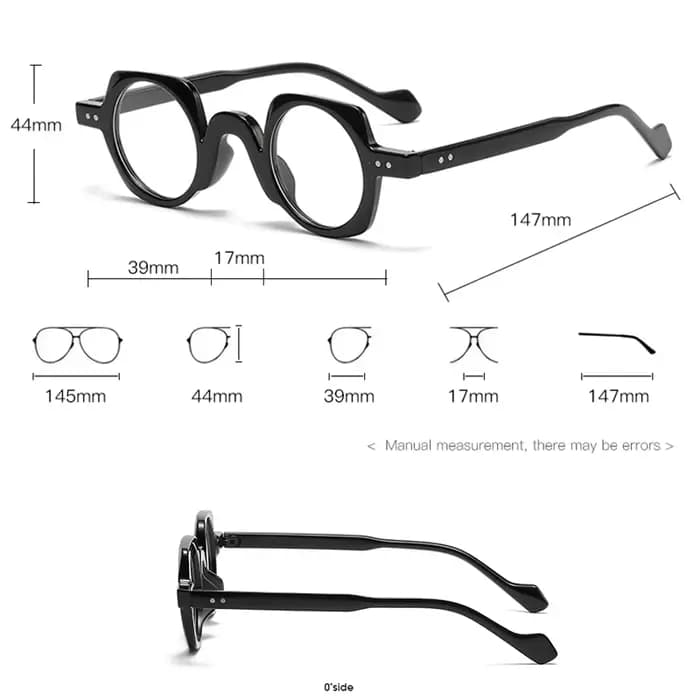 JNPCXI nouveauté rétro rond Punk lunettes pour hommes lentille claire mode