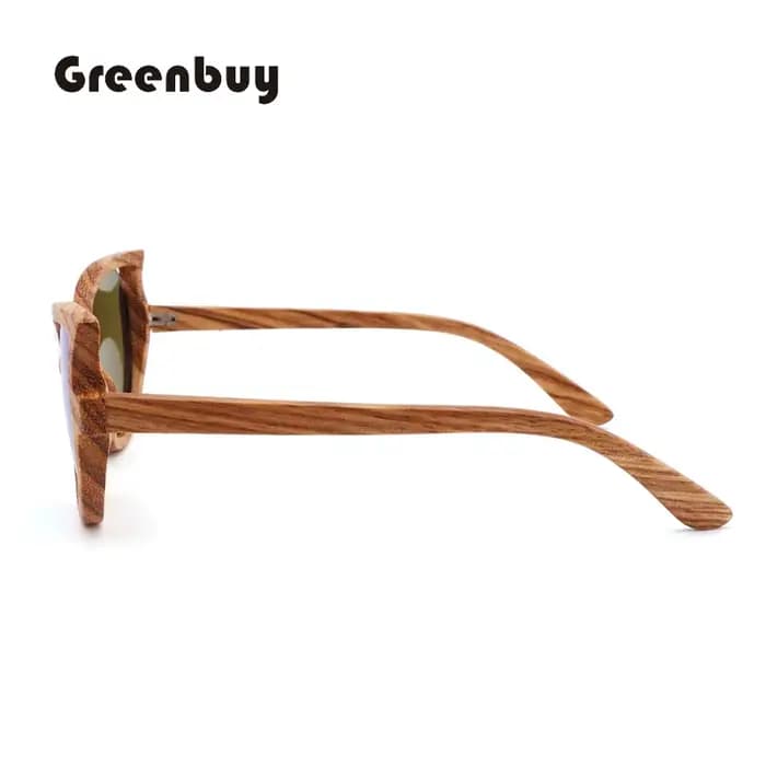 Lunettes de soleil en bois Zebra polarisées UV400