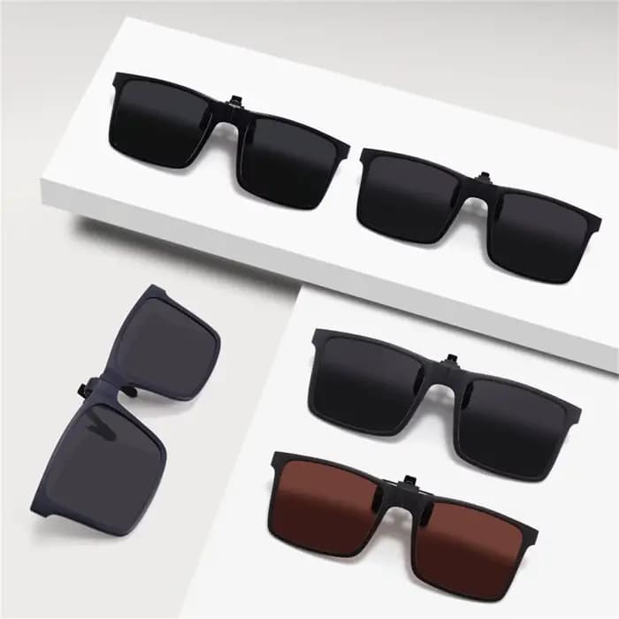 Lunettes de Soleil Pliables pour Hommes avec Clip