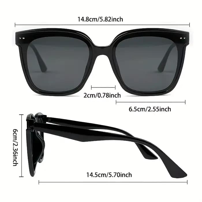 Lunettes surdimensionnées rétro Style Hong Kong pour femmes