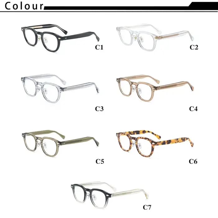 HBK rétro ovale lunettes montures lentilles transparentes hommes haute qualité TR-90 cadre