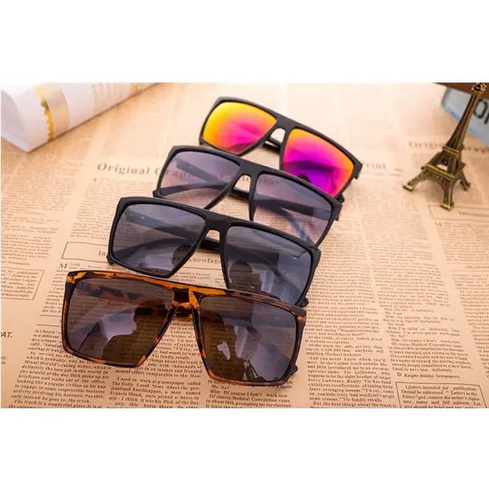 Lunettes de soleil carrées vintage steampunk pour hommes