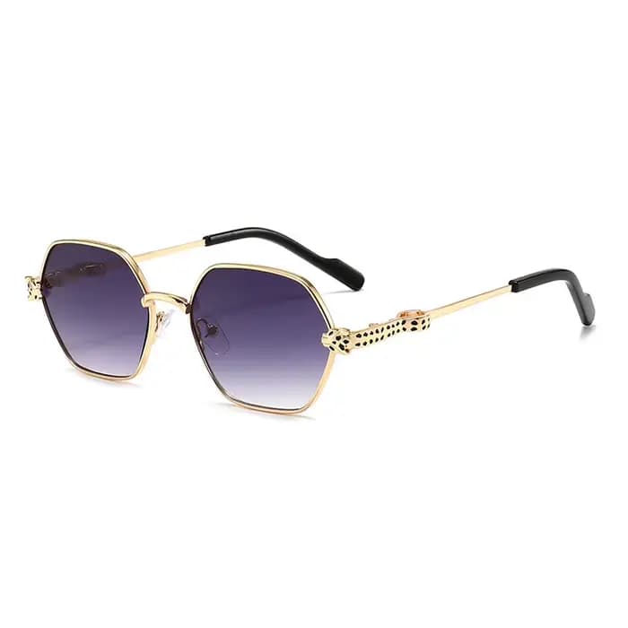Lunettes de soleil de luxe unisexe tête de panthère 2026 Nouvelle Arrivée Rétro Classique Métal UV400 Designer Tendance pour les vacances