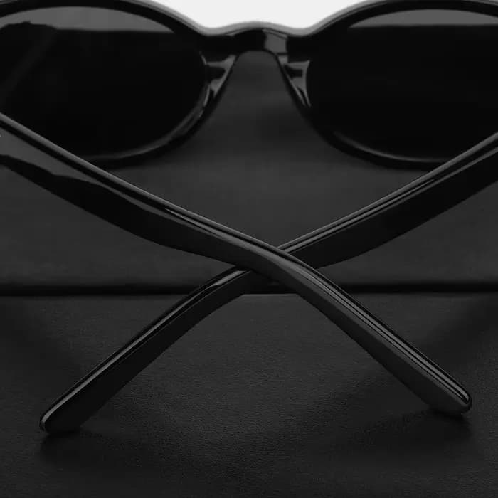 Lunettes de soleil ovales en acétate pour femme