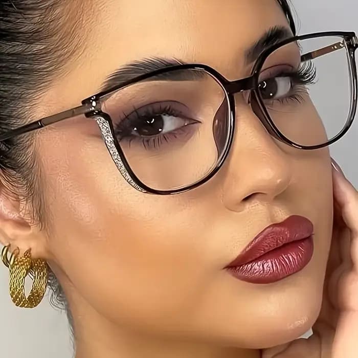 Lunettes bicolores simples de style rétro ; lunettes presbyopes portables pour personnes âgées et d'âge moyen