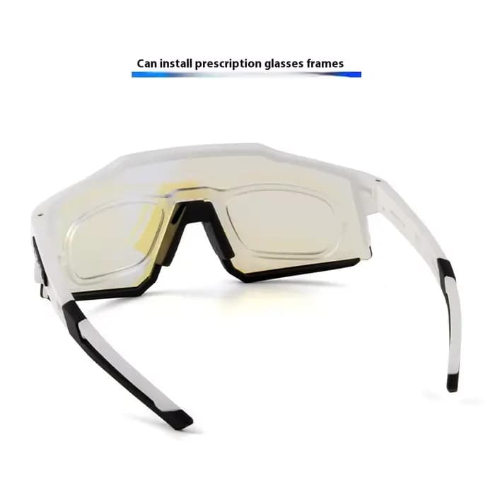 KAPVOE lunettes de cyclisme à couleur changeante activités de plein air lentilles de soleil rouge bleu