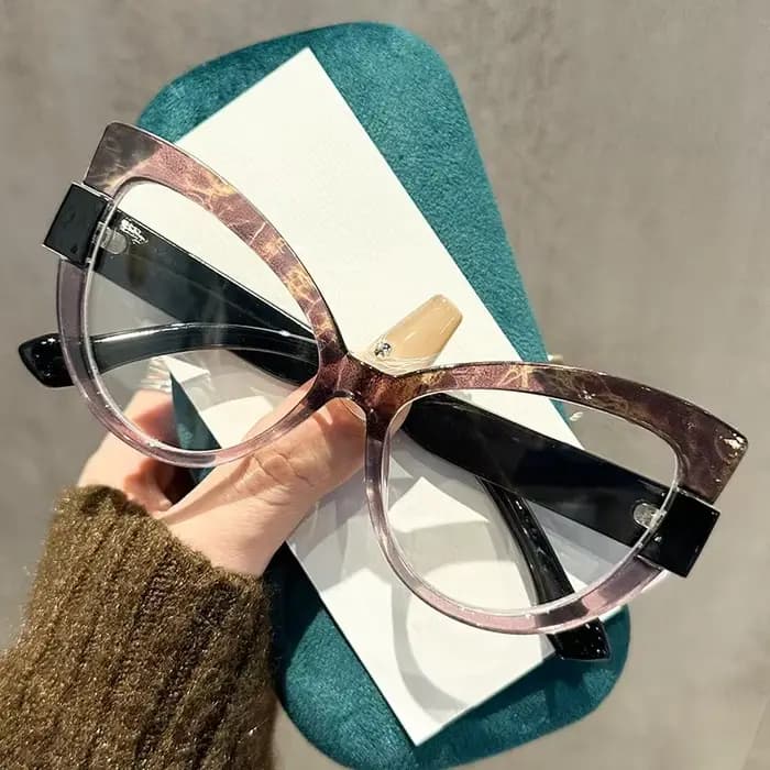 Lunettes de lecture œil de chat Vintage à grande monture pour femmes