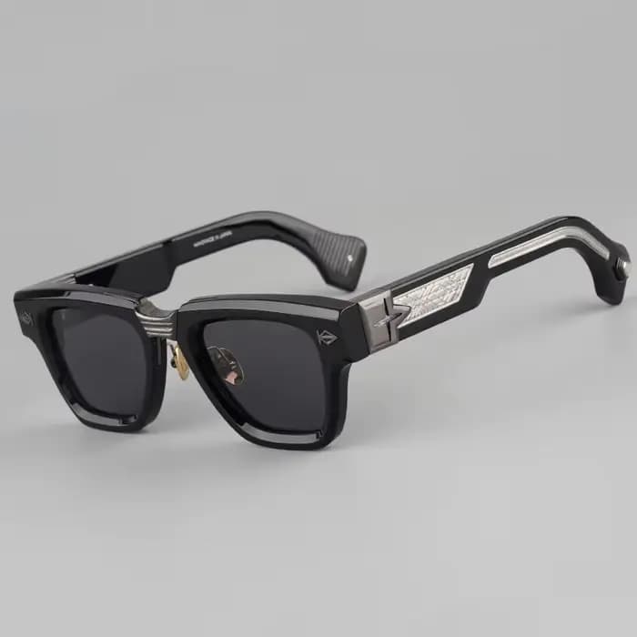 Lunettes de soleil carrées en acétate épais et lourd