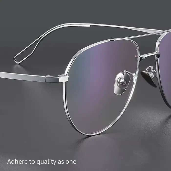 HDCRAFTER alliage de titane lunettes optiques cadre Double pont Prescription hommes montures