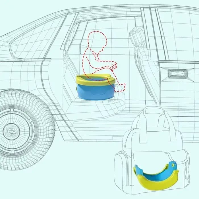 Siège d'entraînement de pot pliable pour enfants, siège de toilette facile à nettoyer, cadeau d'anniversaire pour garçons et filles, pot de voyage Portable pour bébé