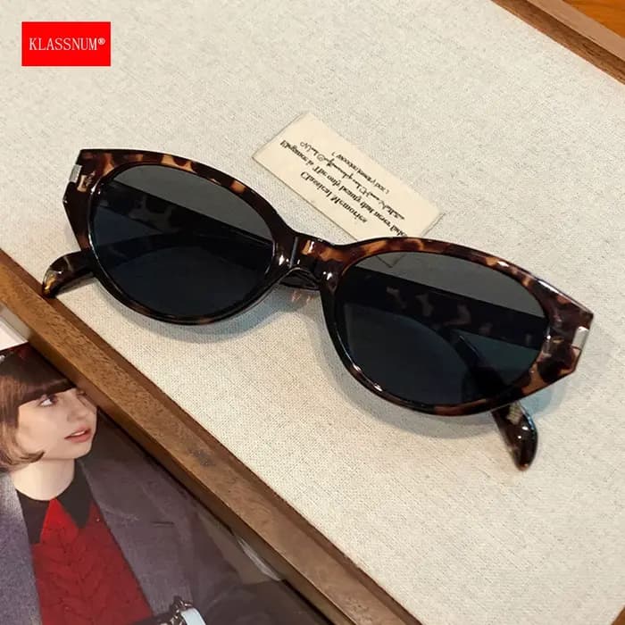 KLASSNUM Lunettes de soleil vintage bordeaux pour femme 2026