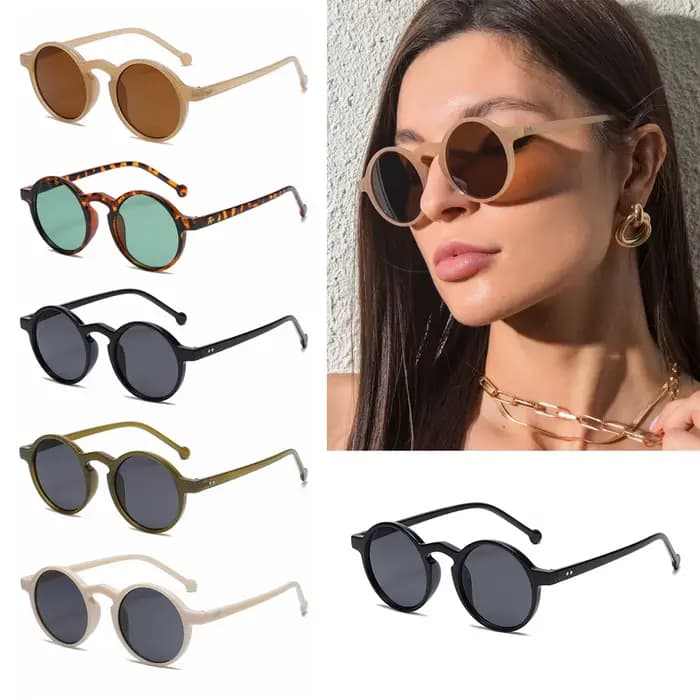 Lunettes de soleil rondes rétro pour femmes