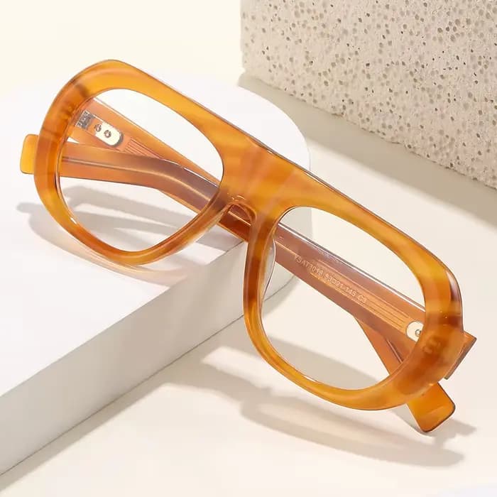 Monture de lunettes épaisse en acétate pour hommes et femmes
