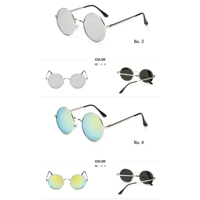 Nouvelles lunettes de soleil polarisées rondes classiques de marque