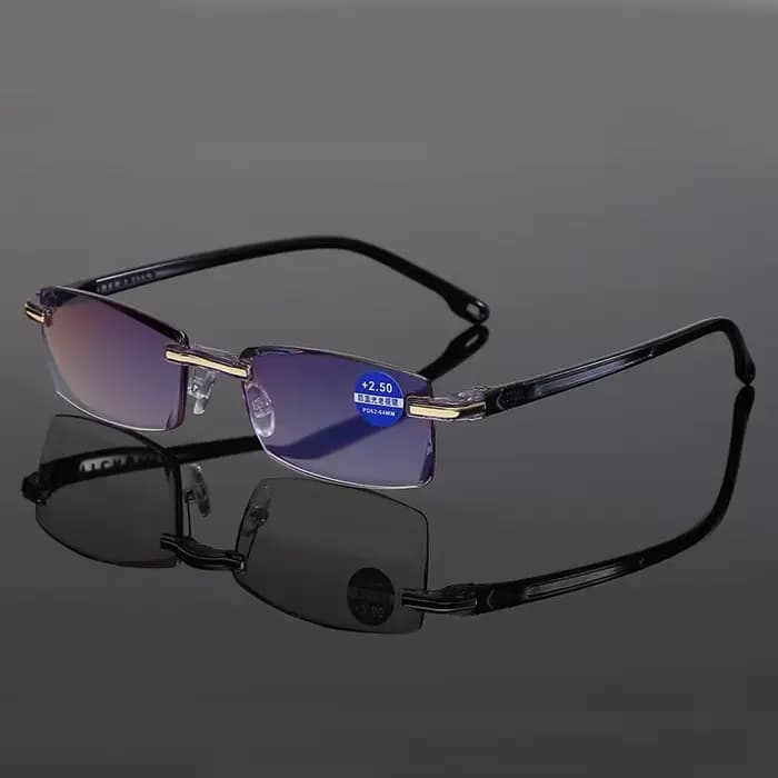 Lunettes de lecture carrées sans cadre pour hommes et femmes
