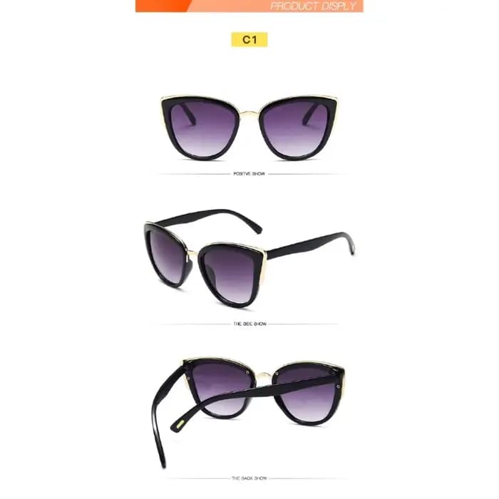 Lunettes de soleil œil de chat sexy pour femme