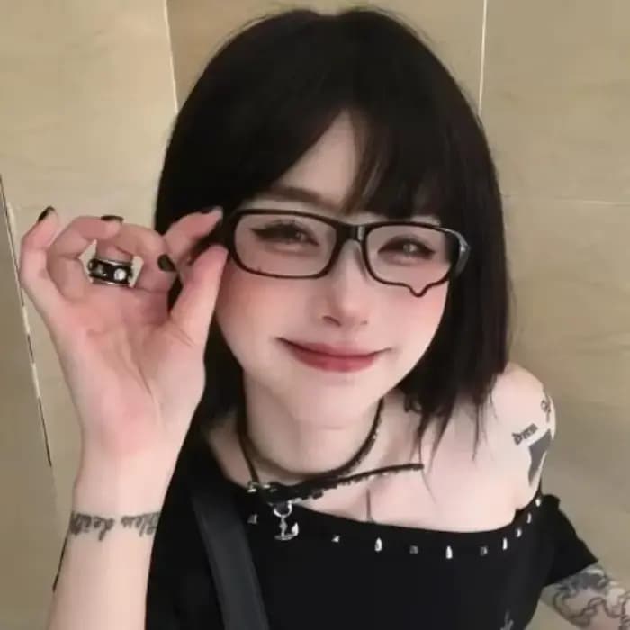 Lunettes de cosplay en forme de larme unisexe sans verres