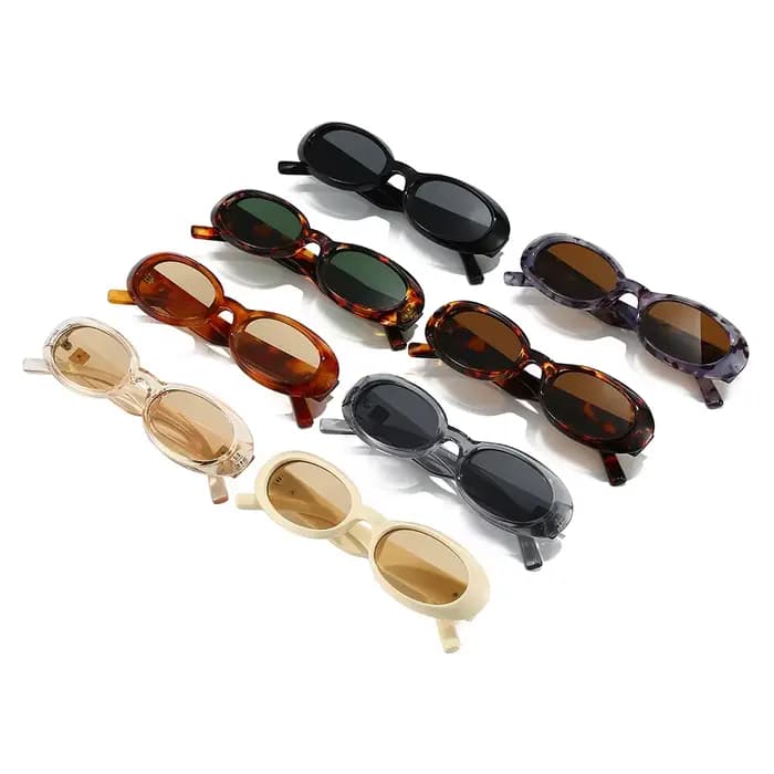 OULYLAN NOUVELLES lunettes de soleil petit cadre ovale classique rétro