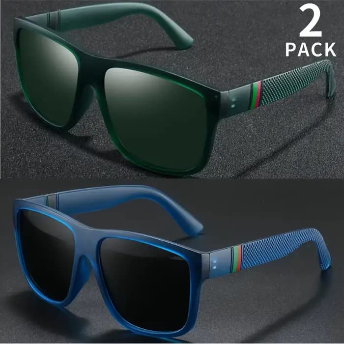 1/2 pièces lunettes de soleil polarisées marque concepteur Vintage