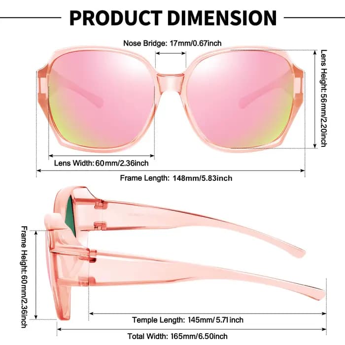 Lunettes de soleil surdimensionnées à porter par-dessus