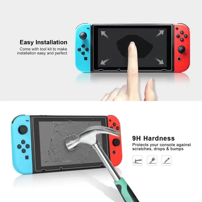 3 pièces verre trempé pour Nintendo Switch OLED 3 pièces Film de protection d'écran pour Nintendo Switch 2 Switch Lite verre de protection