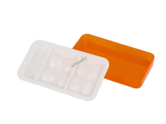 Bloc de lunettes dentaires Orange, lumières bleues UV LED, Assistant de lunettes, plaque à main, durcissement de la lumière, boîte de protection d'ombrage