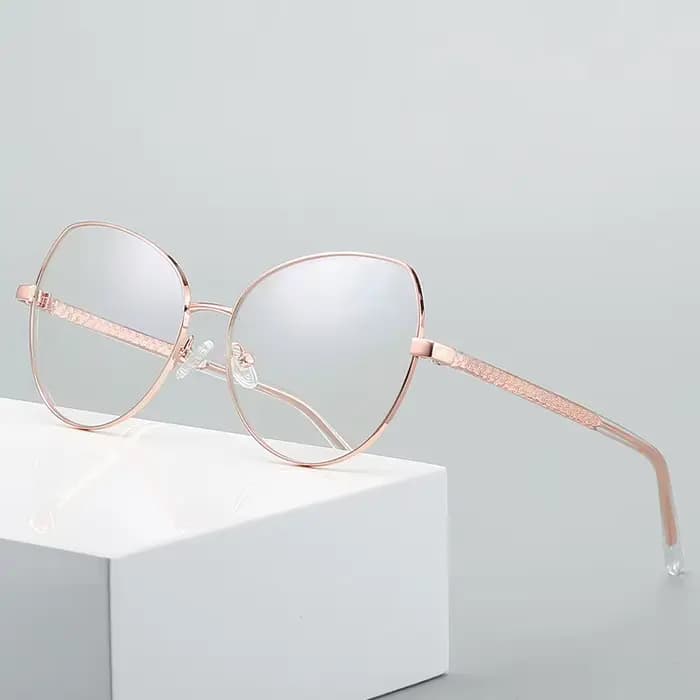 Fashioin-Monture de lunettes en alliage à jante complète pour femmes
