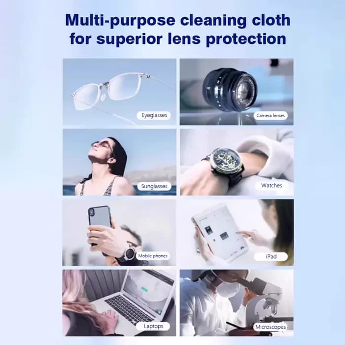 Lingettes nettoyantes pour lentilles pré-humidifiées