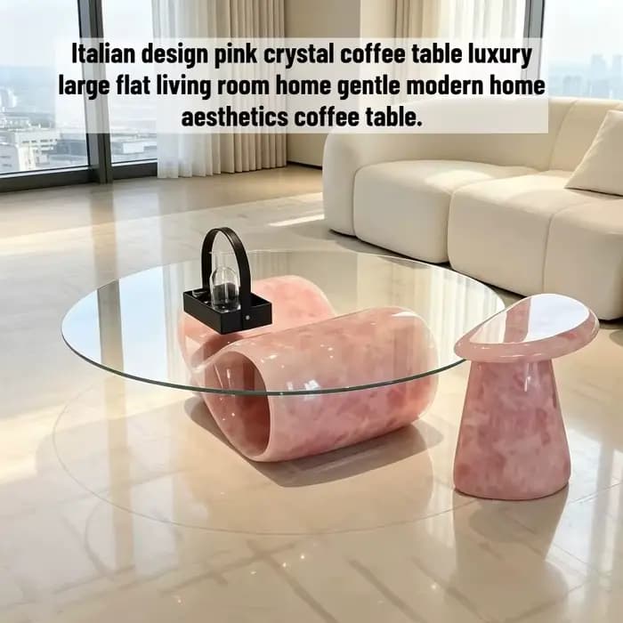 Tables basses en verre italien de luxe, tables basses en cristal pour salon, décorations, meubles Stolik Kawowy Dopamine