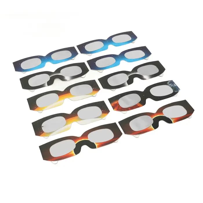 Lunettes de soleil éclipse solaire, protection des yeux, 10 pièces