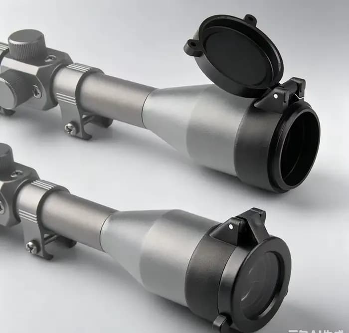 Couvre-lunette de visée à ouverture rabattable, capuchons de protection pour lentilles optiques, pour lunettes de visée de chasse télescopiques de calibre 25-69mm