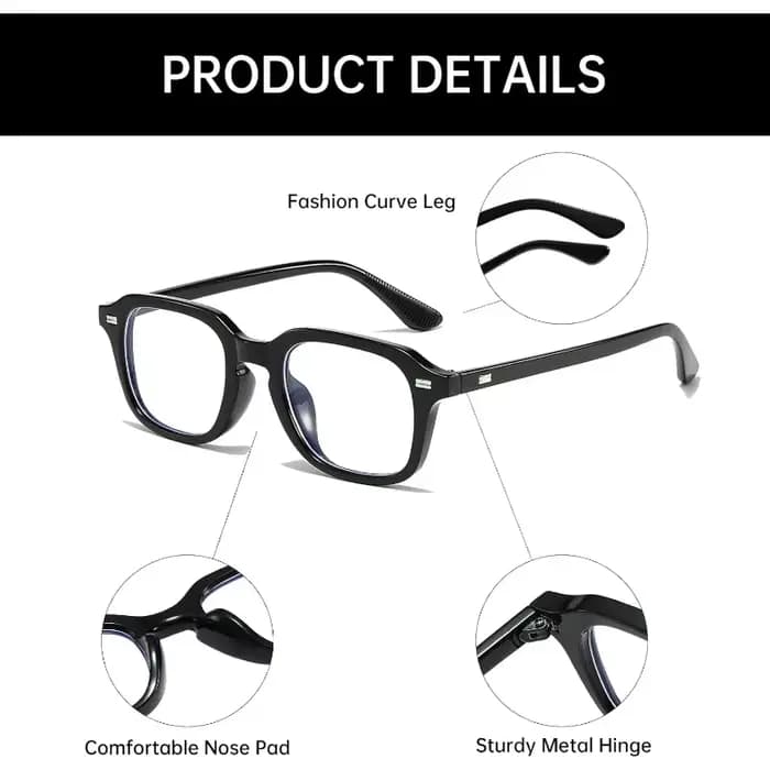 Lunettes de soleil carrées rétro pour hommes et femmes