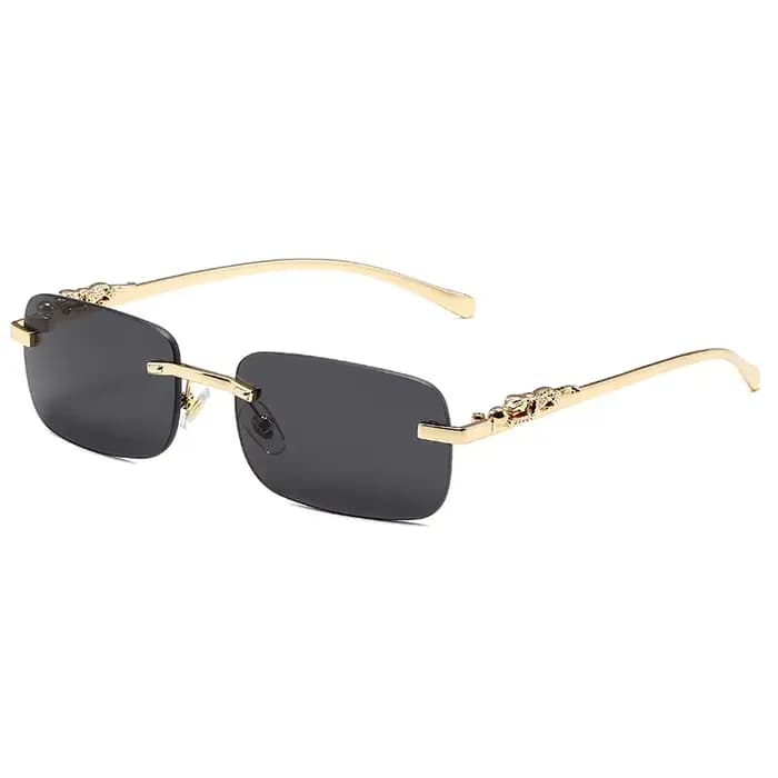 Lunettes de soleil carrées sans monture