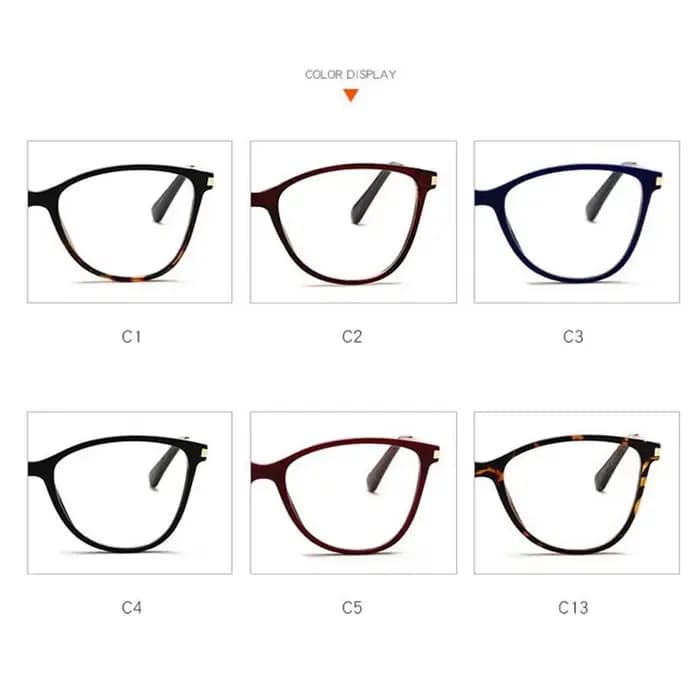 Lunettes de Prescription œil de chat à monture léopard noir