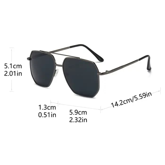 Lunettes de soleil multicolores à grande monture