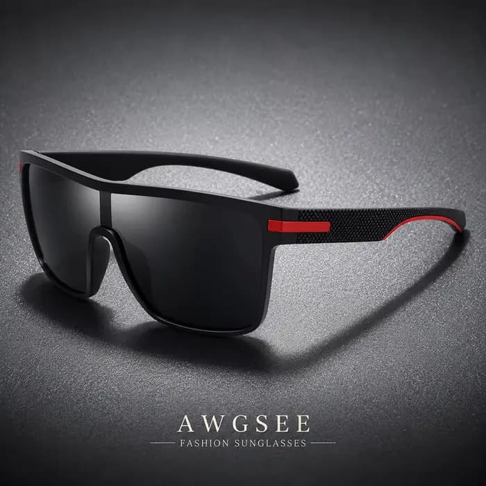Lunettes de soleil carrées surdimensionnées pour hommes et femmes