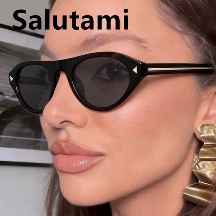 Lunettes de soleil vintage rondes œil-de-chat pour femmes