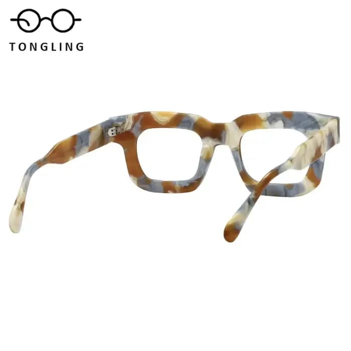 Monture de lunettes carrée en acétate tendance 2026 pour femmes