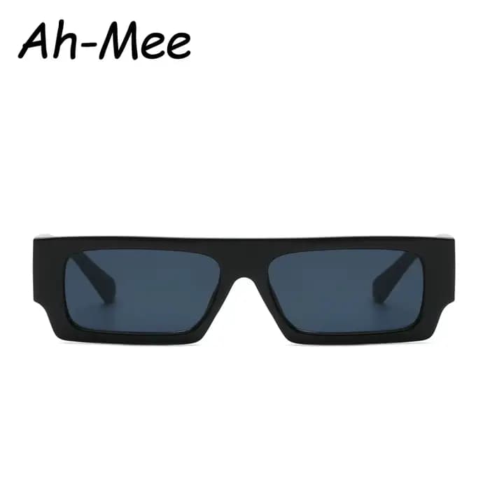 Mode petites montures lunettes de soleil carrées hommes femmes rétro nuances Rectangle Vintage jaune noir