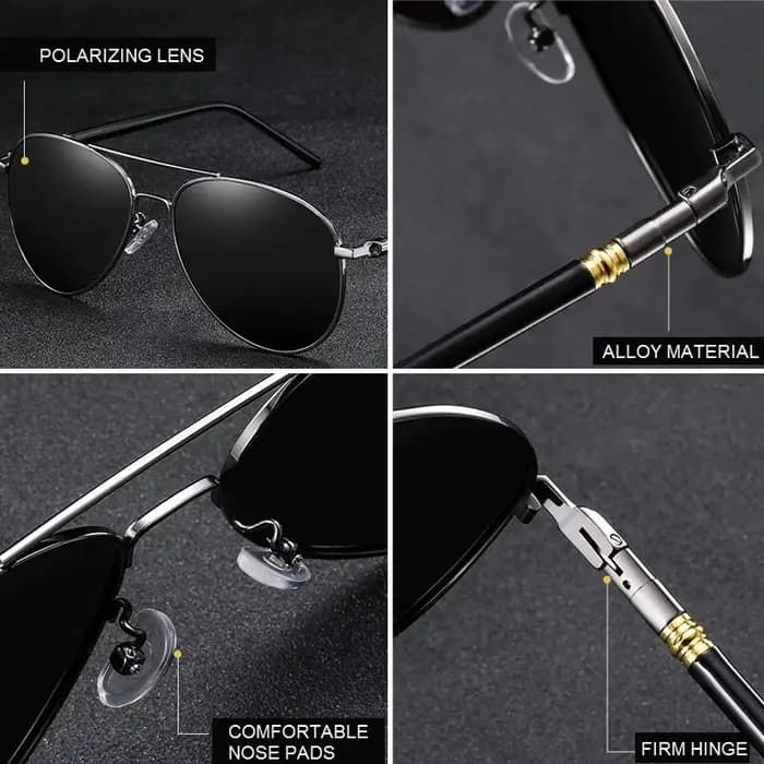 Lunettes de soleil aviateur tendance pour hommes et femmes