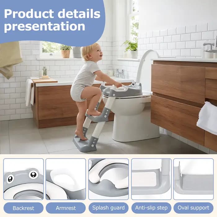 Siège de toilette pour enfants avec échelle, portable et pliable, marchepied auxiliaire pour enfants, urinoir pour bébé, pour l'apprentissage de la propreté des tout-petits