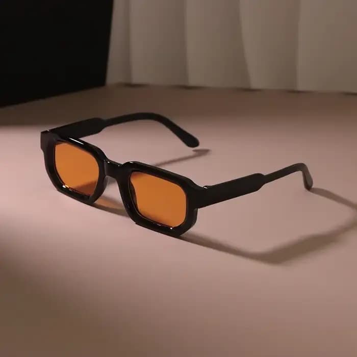 Lunettes de soleil rectangulaires pour hommes et femmes