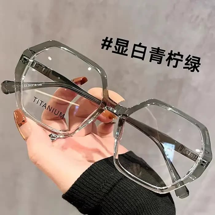 ALICIA femme grande taille lunettes mode Ultra léger TR90 polygone