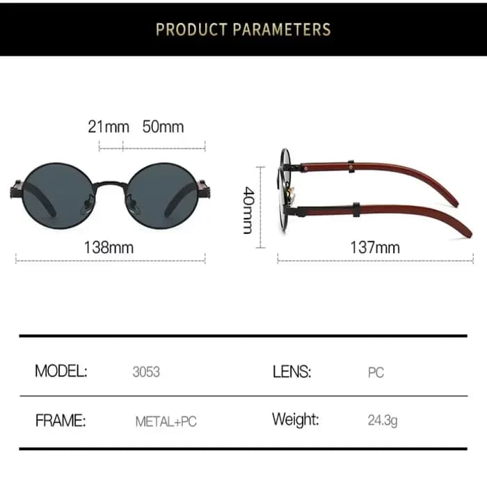 Personnalité imitation bois ovale teinté lunettes de lecture femmes hommes rétro