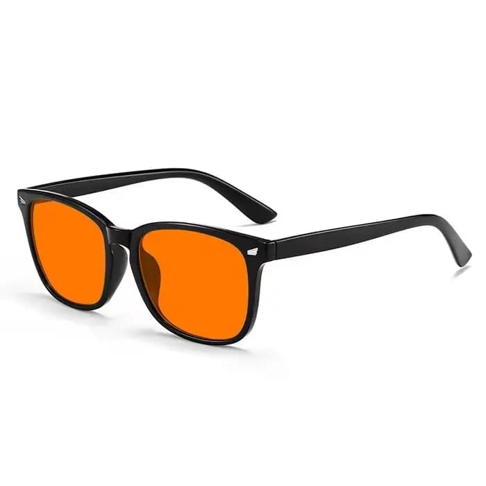 VIVIBEE classique rouge lentille bleu lumière bloquant lunettes carré hommes meilleur sommeil Anti filtre