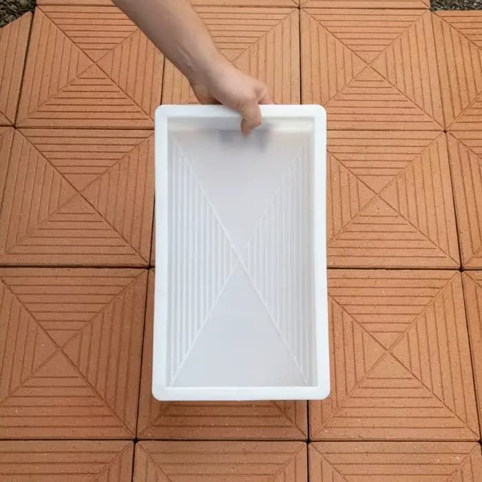 Moule en plastique pour la production de dalles de pavage carrées, de carreaux de jardin, de carreaux d'art antique, de carreaux de sol en béton antidérapants pour cour